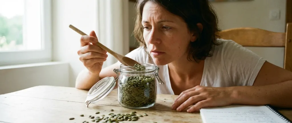 Graines de courge : repères pour distinguer inconfort digestif possible, allergie rare rapportée et rappels limités à des lots précis.
