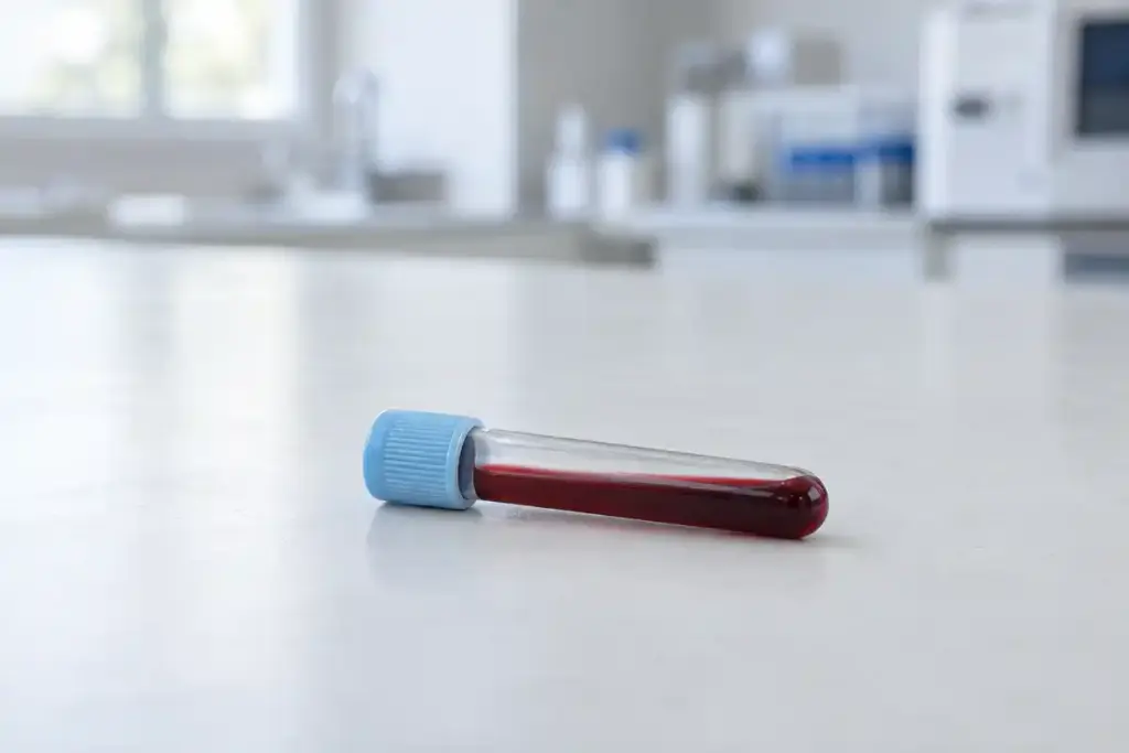 La prise de sang fournit une valeur de TCMH à interpréter avec l’intervalle du laboratoire et les autres indices de la NFS.